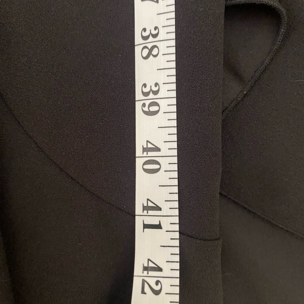 SOLD- Lulus After Midnight Black Ruffle Leg Strapless Jumpsuit - Picture 11 of 12